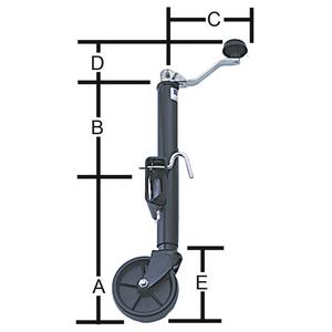 Bal Products Div Nco 29005 Top Wind Swivel Mount Tongue Jack (Bal)
