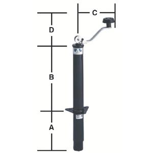 Bal Products Div Nco 29033B Top Wind A-Frame Screw Tongue Jack (Bal)