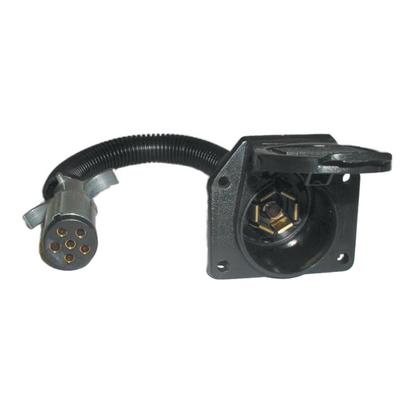 Pollak Corp 12725EP 6-WAY Round Plug to 7-WAY Socket (Stoneridge)
