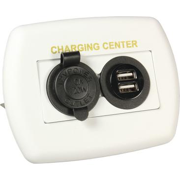 Jr Products 15085 12V/USB Charging Center (Jr)