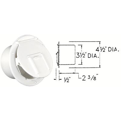 Jr Products 3702A Round Electric Cable Hatch (Jr)