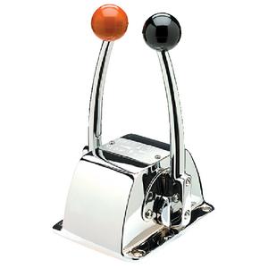 BINNACLE THROTTLE /& SHIFT CONTROL RED REPLACEMENT KNOB W//BRASS INSERTS 3//8-24