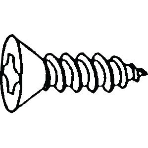 Alloy Fasteners, Inc 119 Phillips Tapping Screw - Flat Head