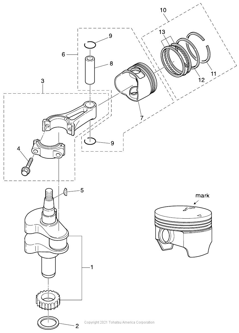 MFS4D PISTON & CRANK SHAFT