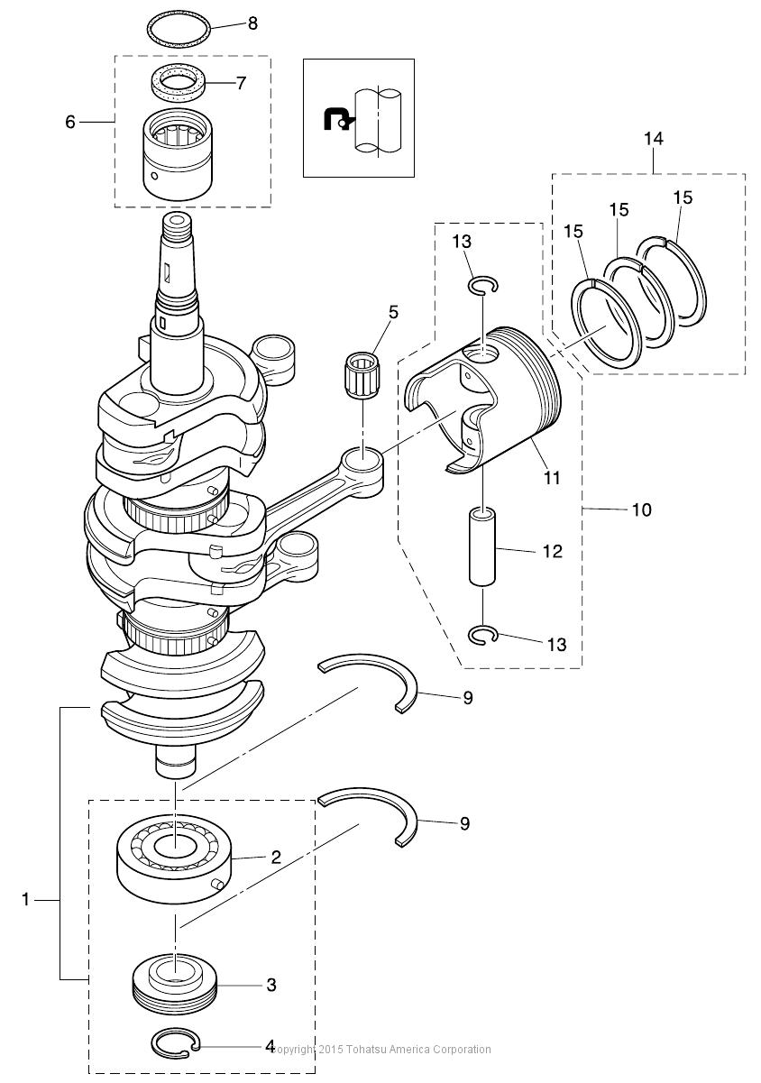 MD40B2 PISTON & CRANK SHAFT