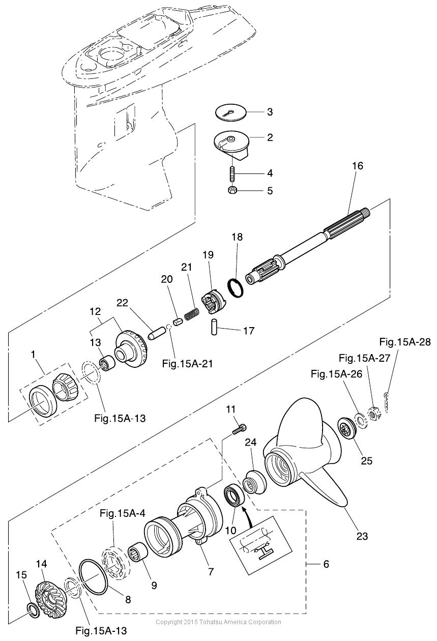 MD40B2 GEAR CASE (PROPELLER SHAFT) MWD50B2