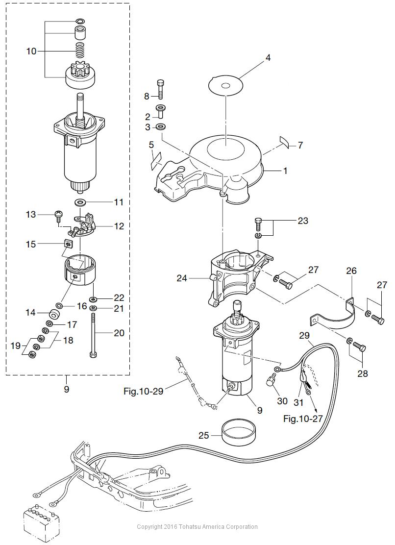 MD40B2 ELECTRIC PARTS (STARTER MOTOR)
