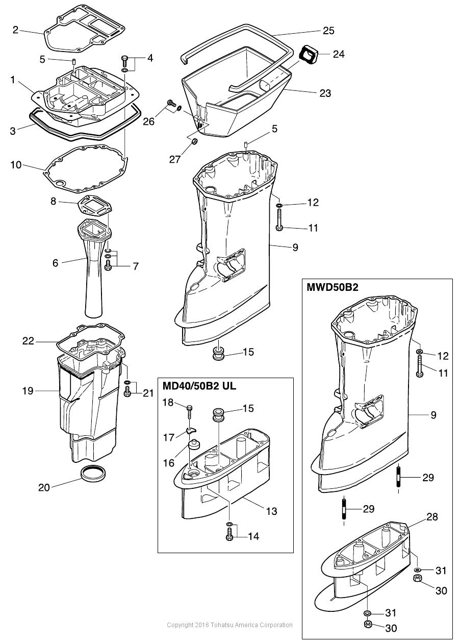 MD40B2 DRIVE SHAFT HOUSING