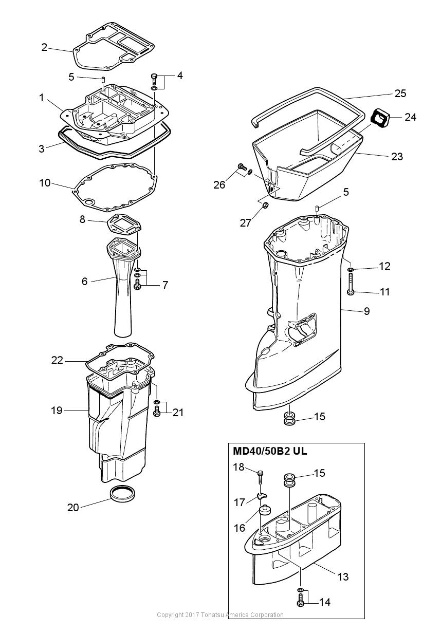 MD50B2 DRIVE SHAFT HOUSING