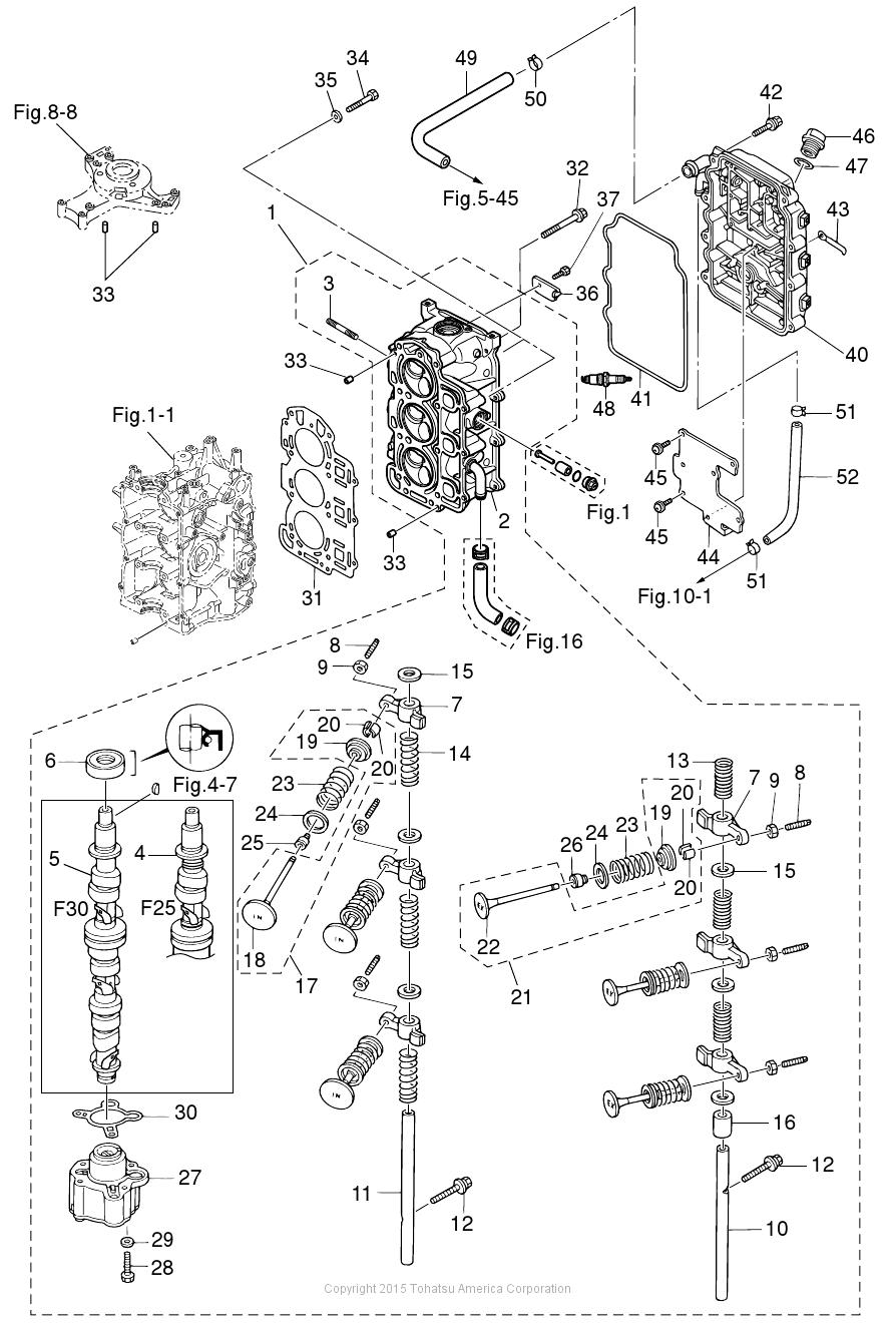 MFS30C CYLINDER HEAD & OIL PUMP