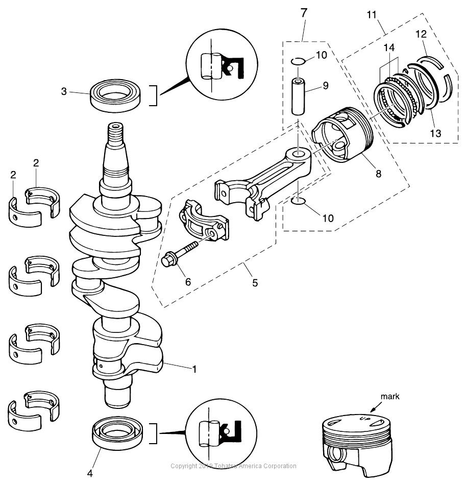 MFS30C PISTON & CRANK SHAFT
