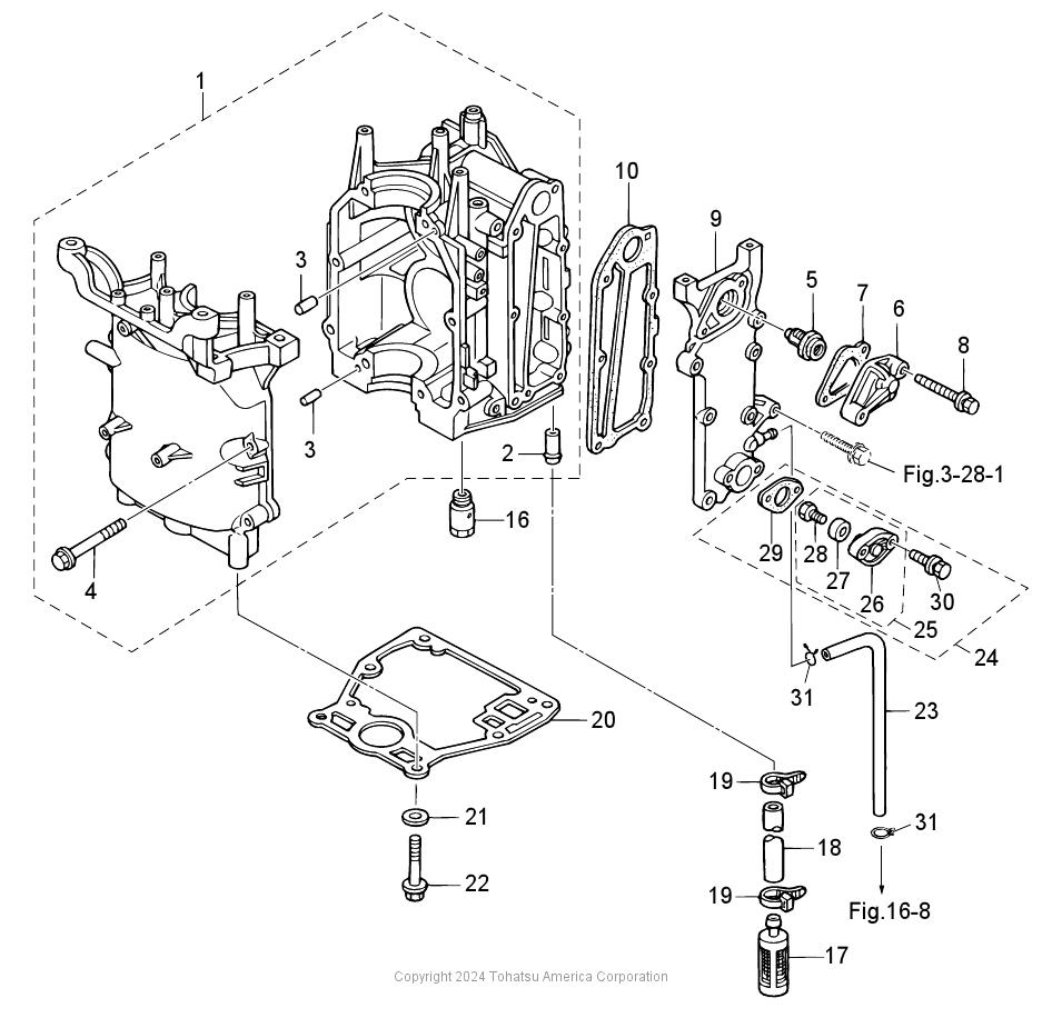 MFS8B CYLINDER & CRANK CASE