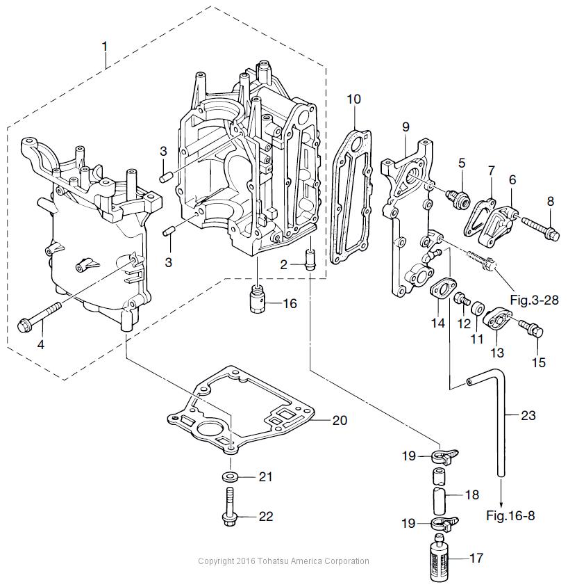 MFS8B CYLINDER & CRANK CASE