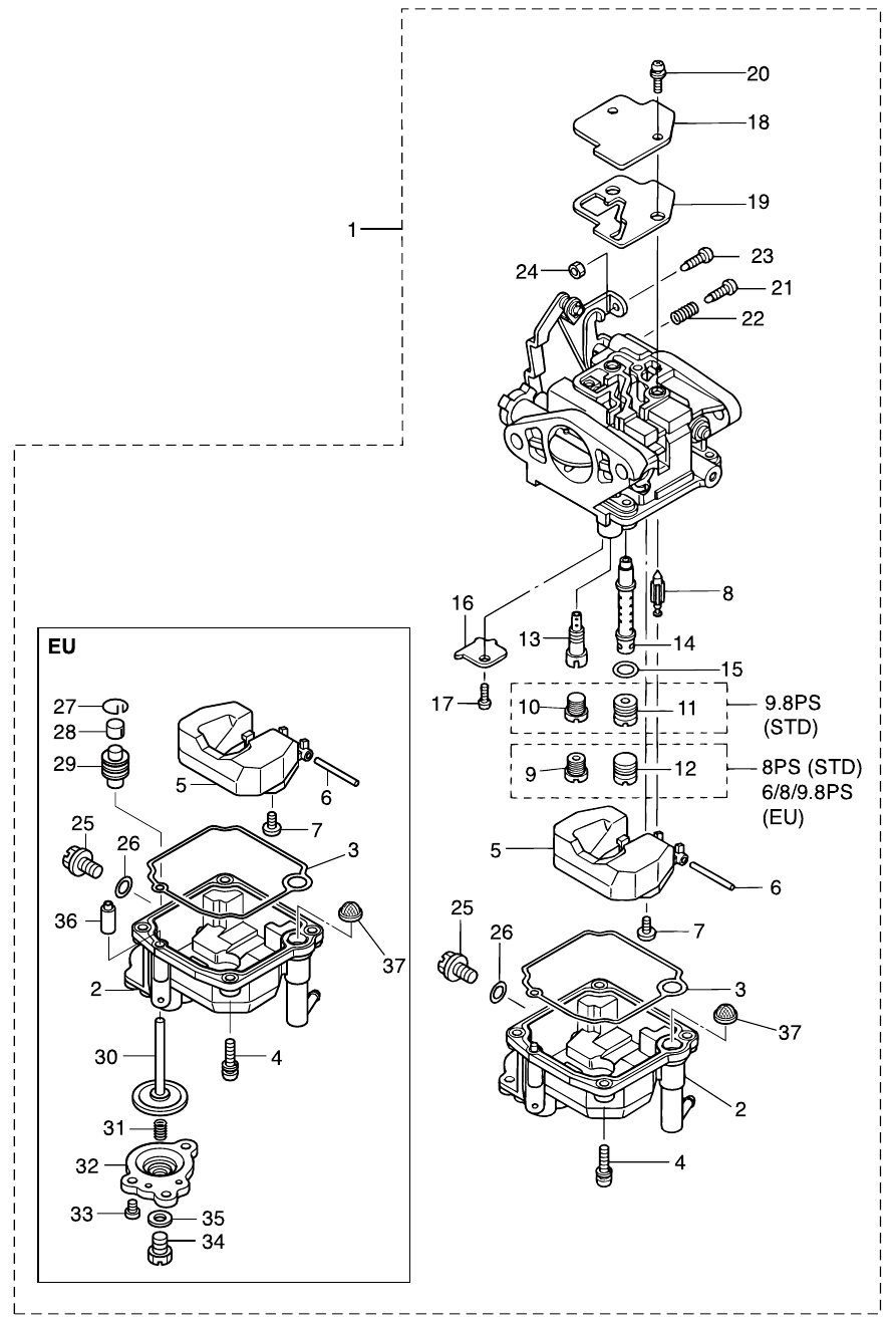 6. CARBURETOR : , Reliable Source of Nissan Tohatsu Boat Marine