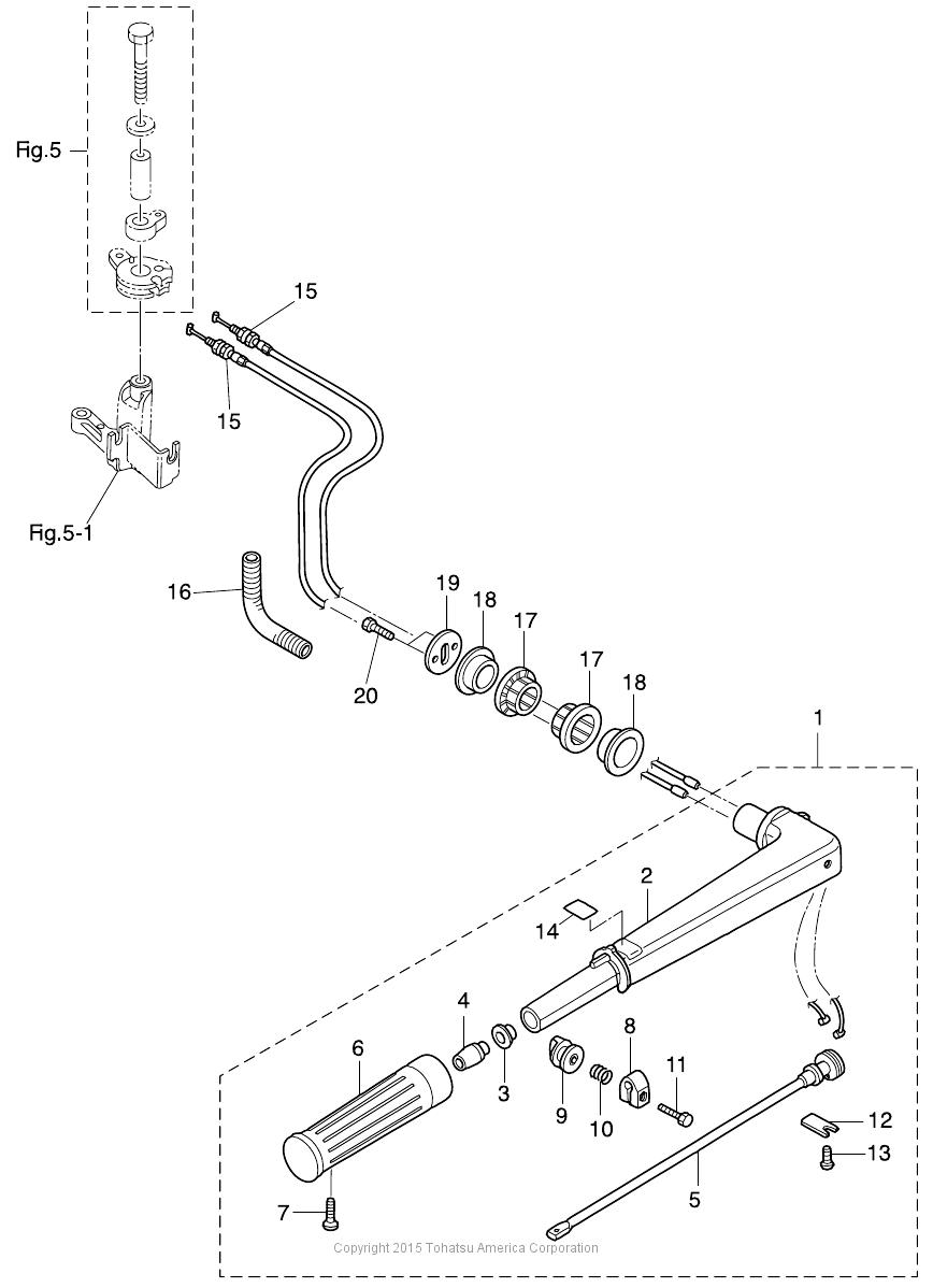 MFS3.5B TILLER HANDLE