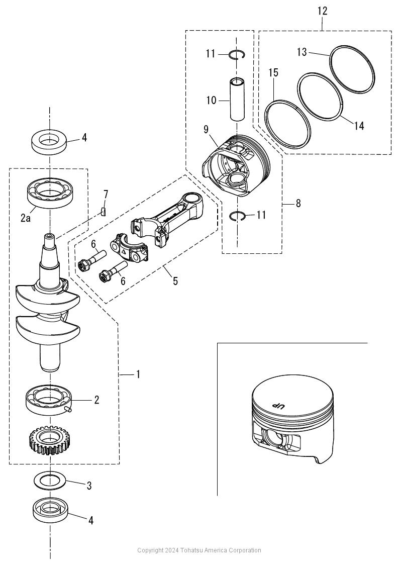 MFS3.5C PISTON & CRANK SHAFT