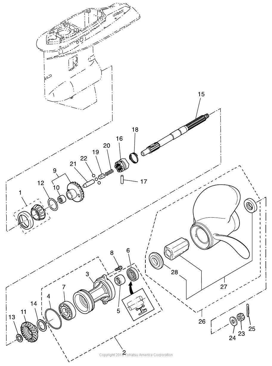 MD115A2 GEAR CASE (PROPELLER SHAFT)
