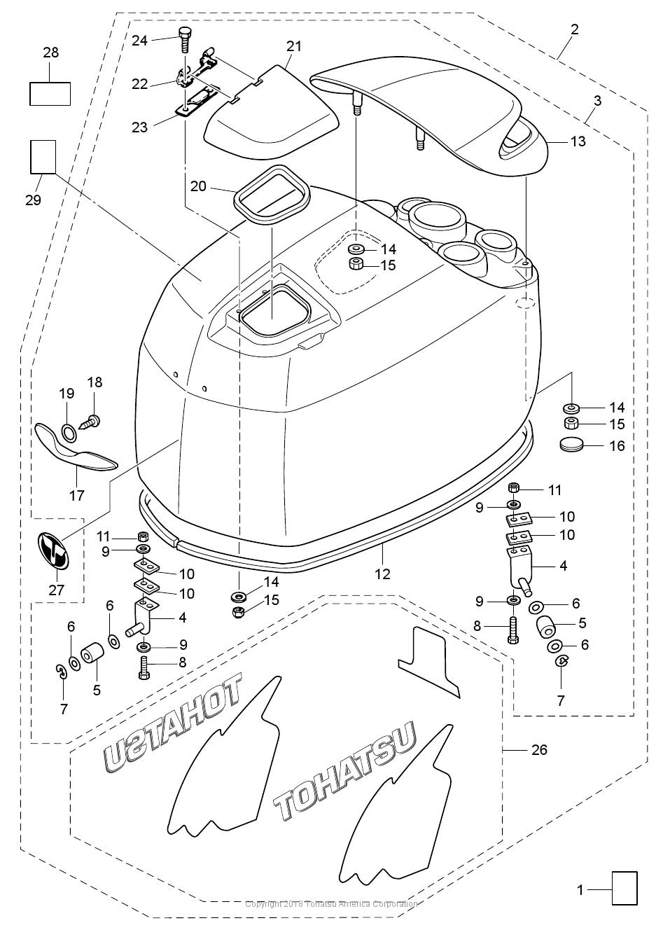 MD115A2 TOP COWL