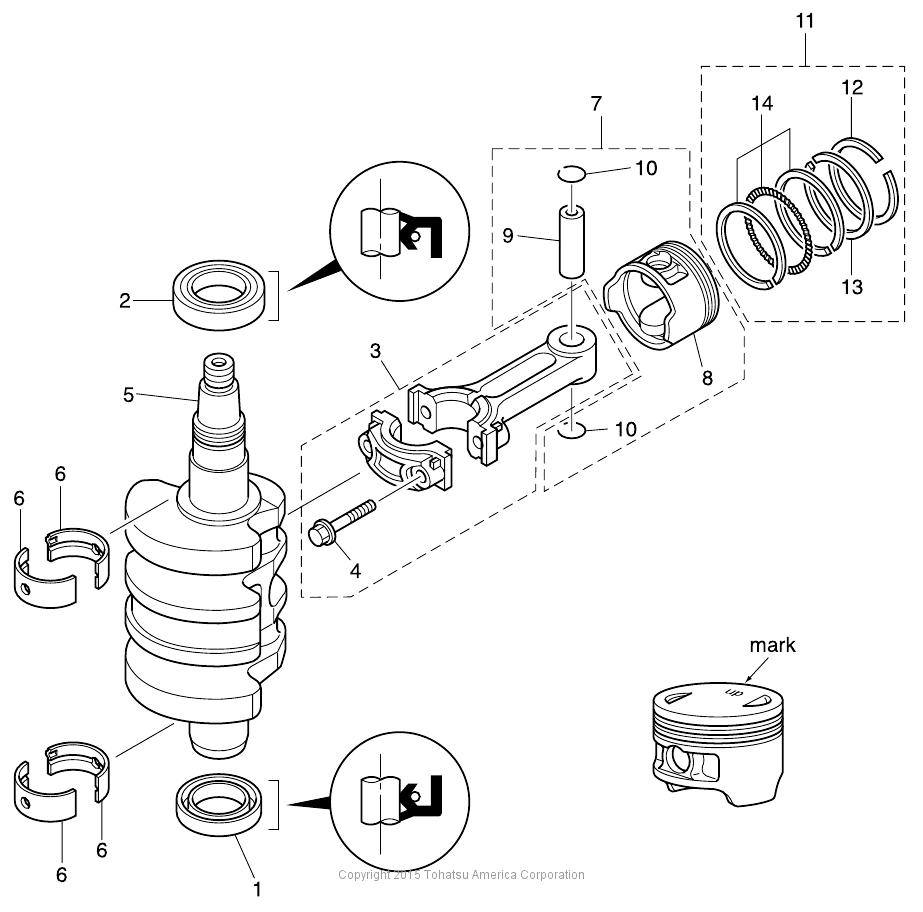 MFS15D PISTON & CRANK SHAFT