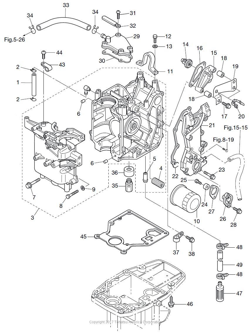 MFS15D CYLINDER & CRANK CASE