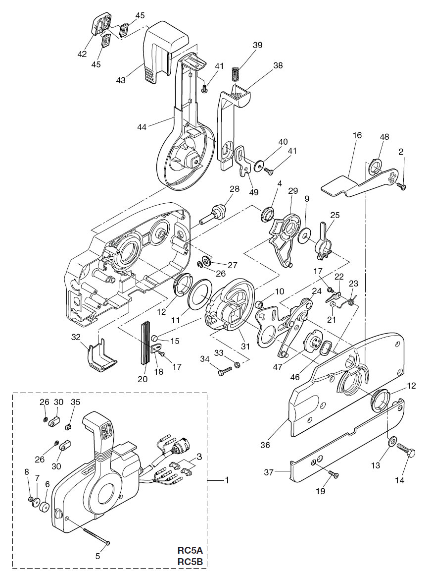 Tohatsu Outboard Control Wiring Diagram - Complete Wiring Schemas