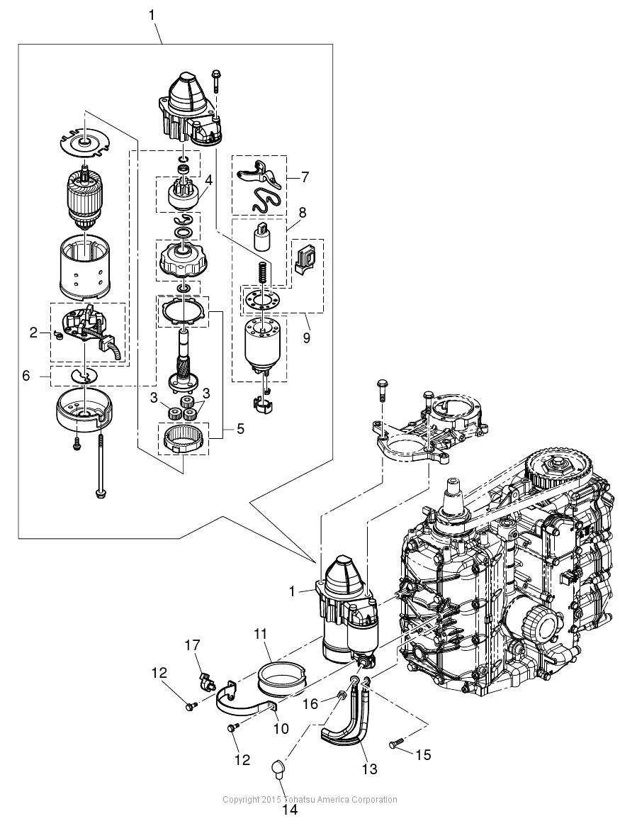 MFS40A ELECTRIC PARTS (STARTER MOTOR)