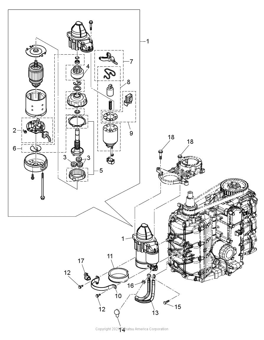MFS40A ELECTRIC PARTS (STARTER MOTOR)