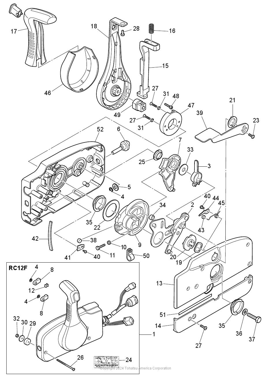 MFS40A COMPONENT PARTS OF REMOTE CONTROL