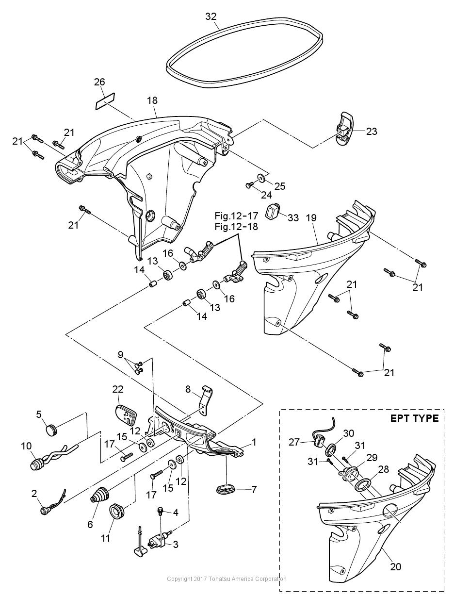 MFS9.9E FRONT PANEL & DRIVE SHAFT HOUSING COVER