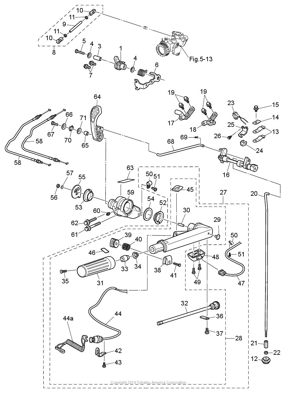 MFS20E TILLER HANDLE & SHIFT