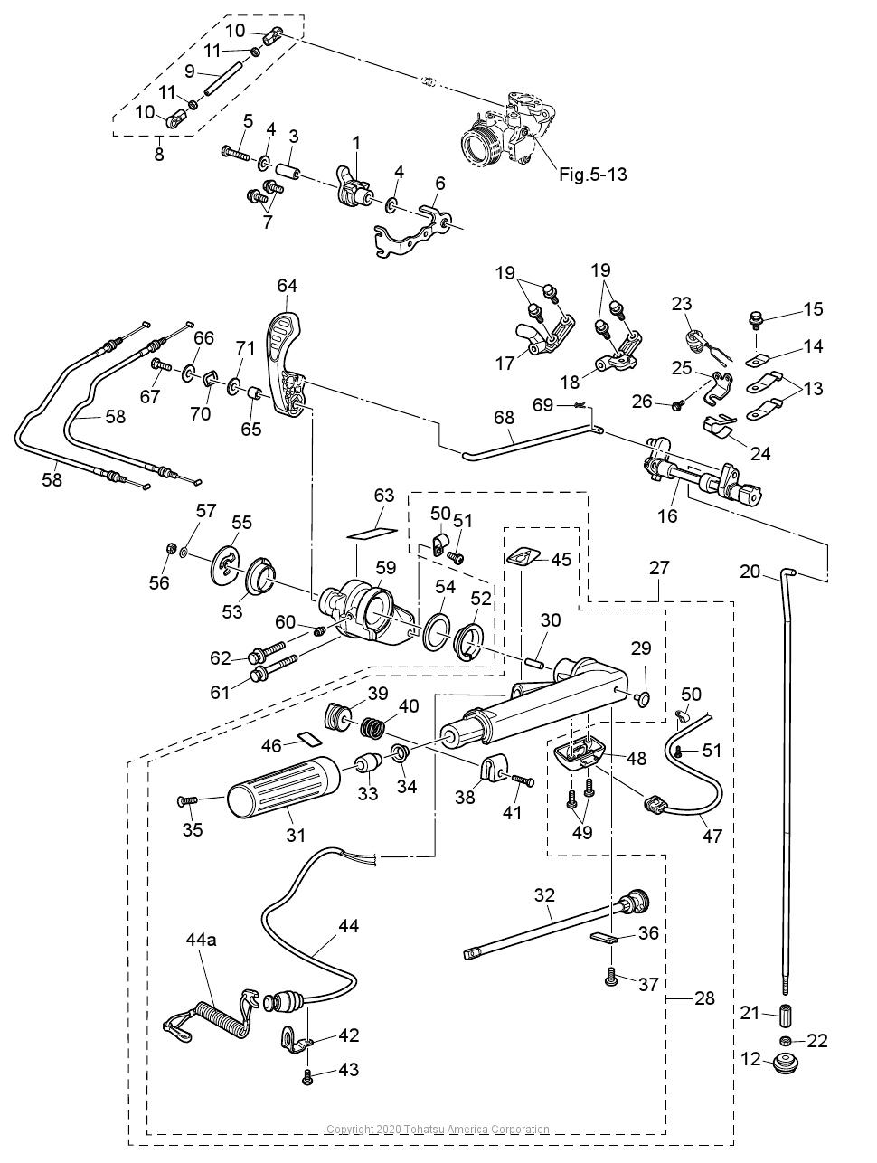 MFS20E TILLER HANDLE & SHIFT