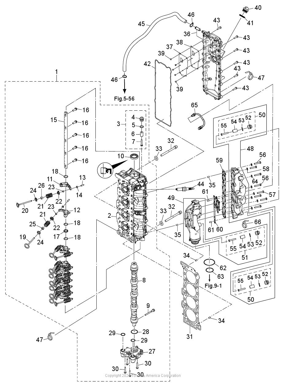 MFS75A CYLINDER HEAD & OIL PUMP