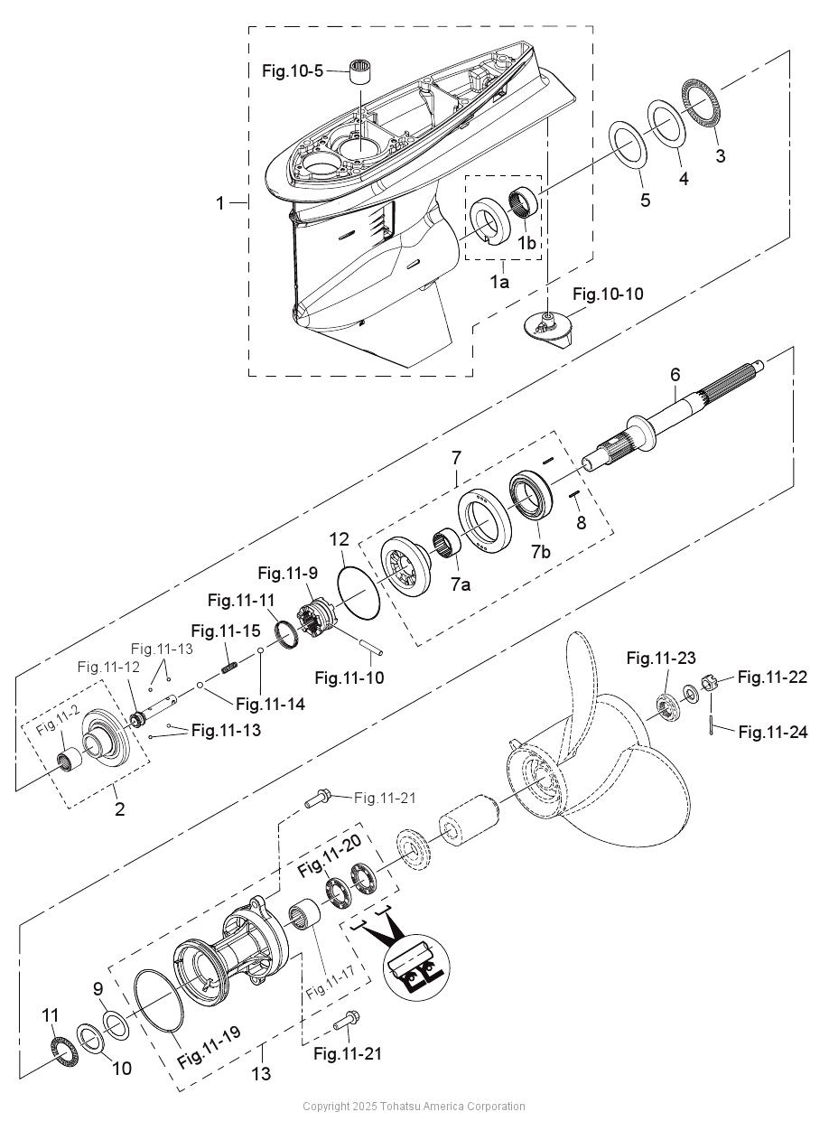 MFS75A GEAR CASE (COUNTER ROTATION MODEL)
