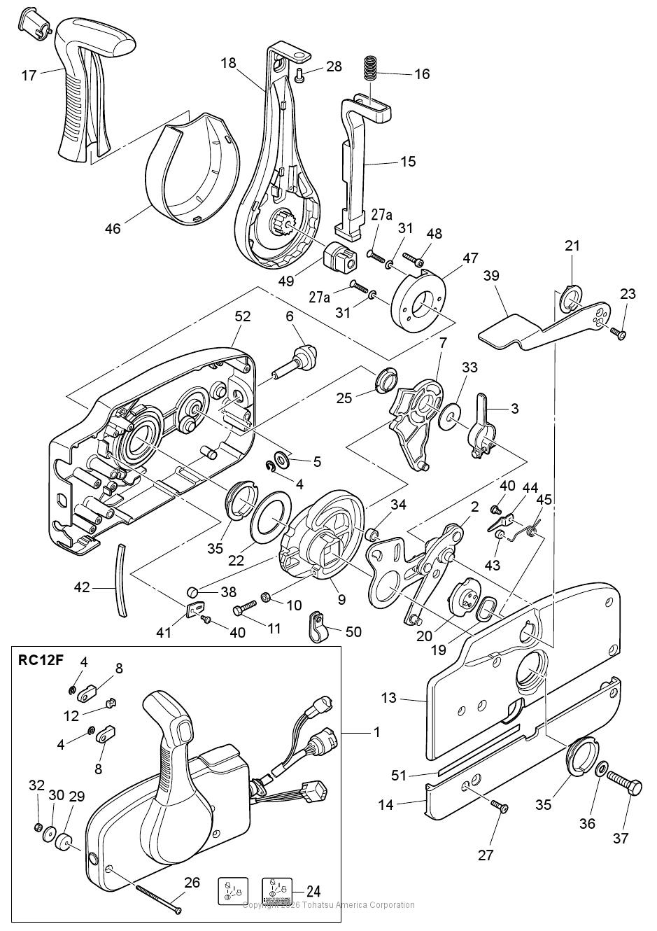 MFS75A COMPONENT PARTS OF REMOTE CONTROL