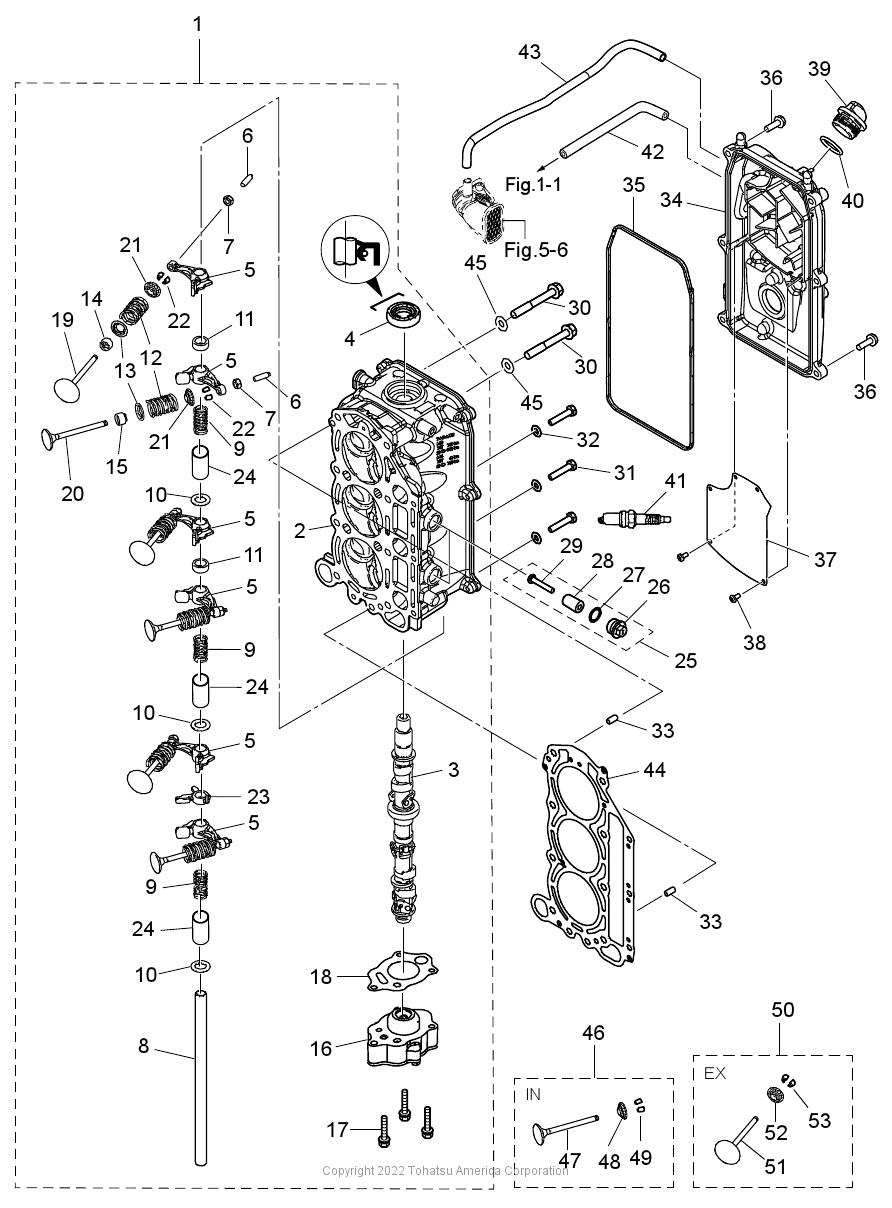 MFS30D CYLINDER HEAD & OIL PUMP