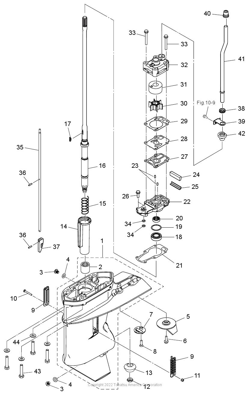 MFS25D GEAR CASE (DRIVE SHAFT)