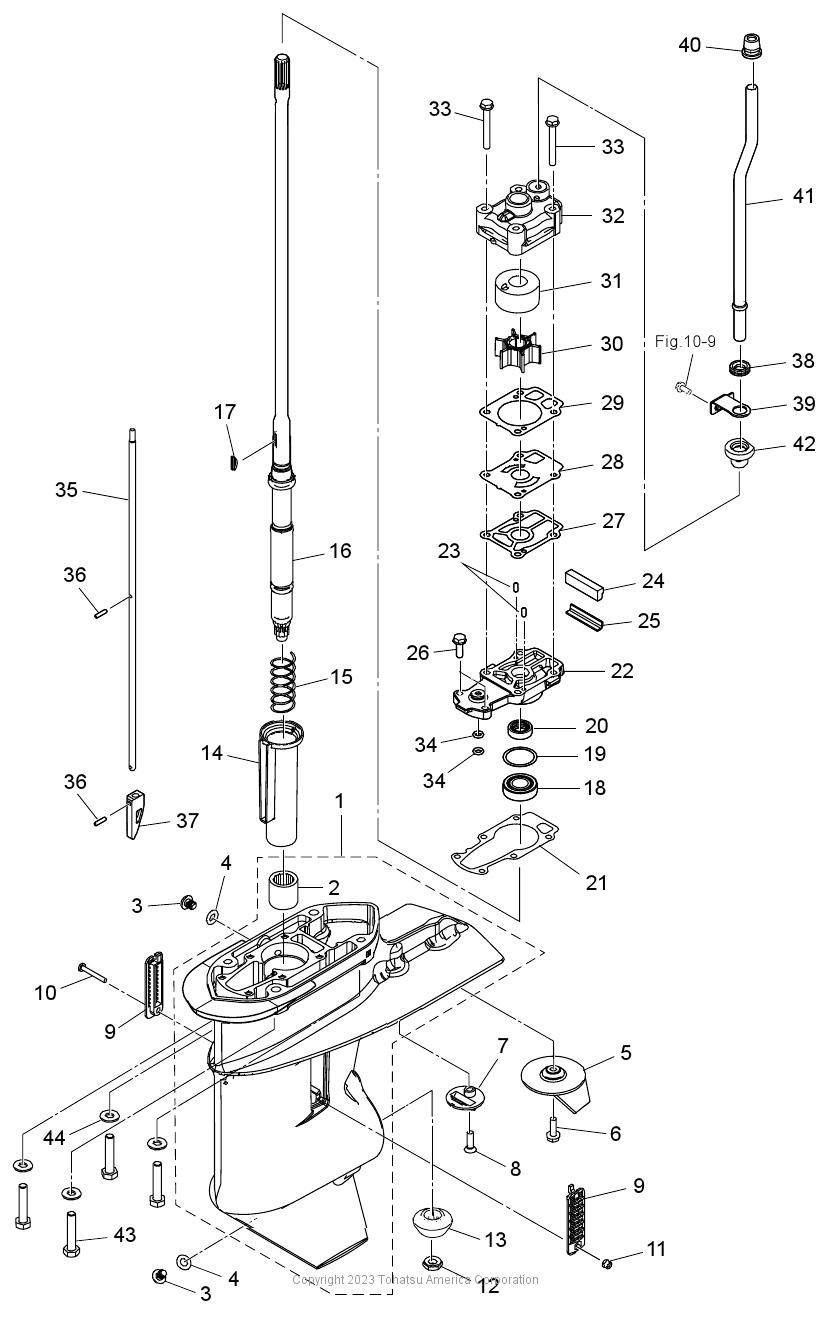 MFS25D GEAR CASE (DRIVE SHAFT)