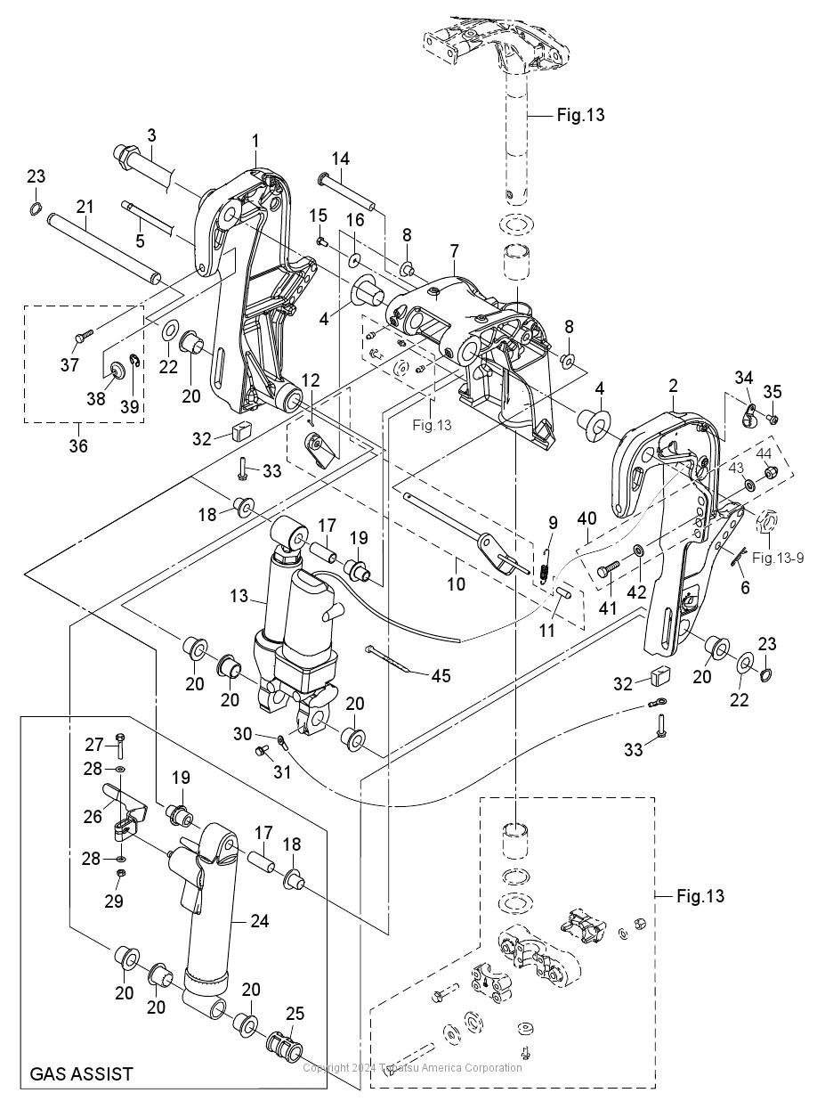 MFS25D BRACKET (PT & GAS ASSIST)