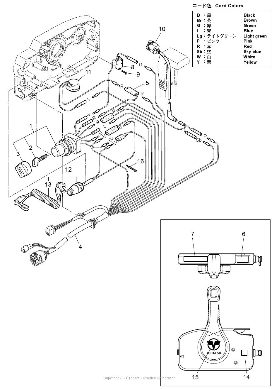 MFS25D COMPONENT PARTS OF REMOTE CONTROL (ELECTRIC PARTS)