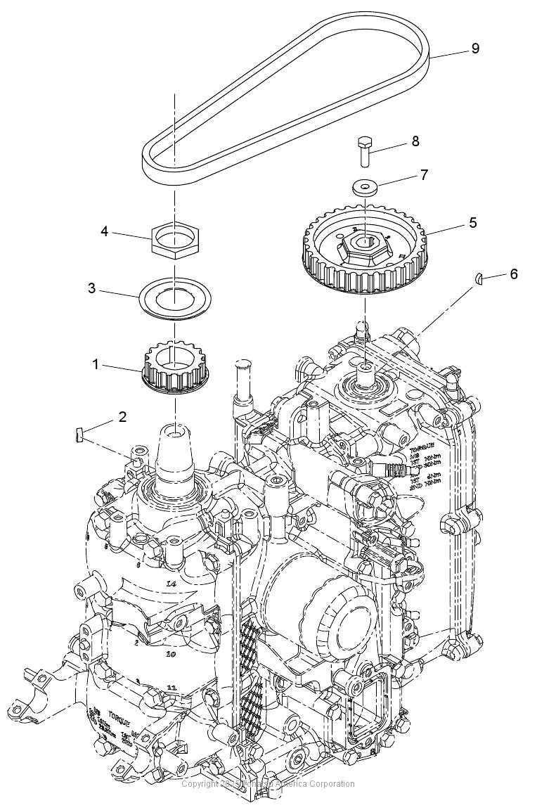 MFS25D PULLEY & TIMING BELT