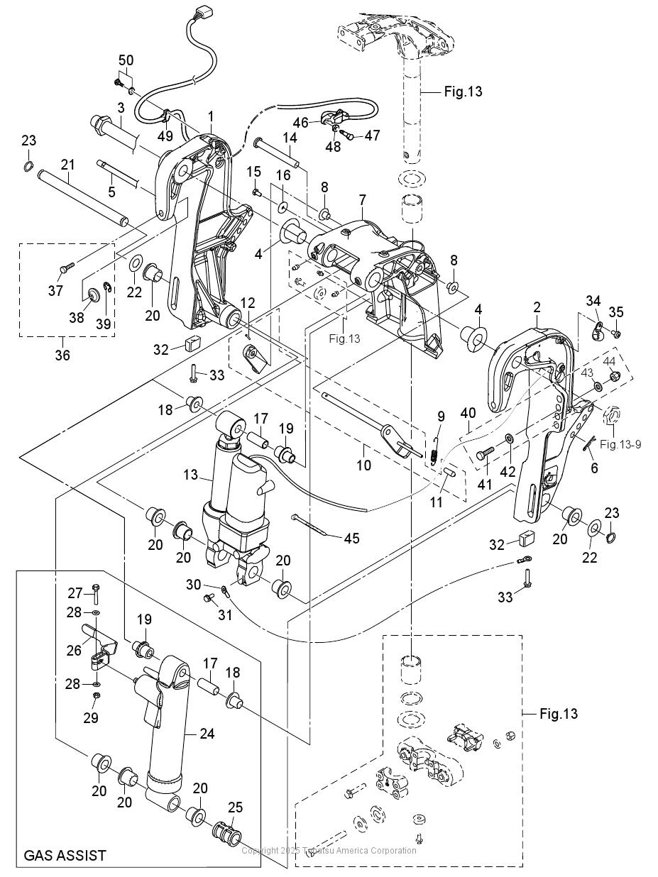 MFS25D BRACKET (PT & GAS ASSIST)