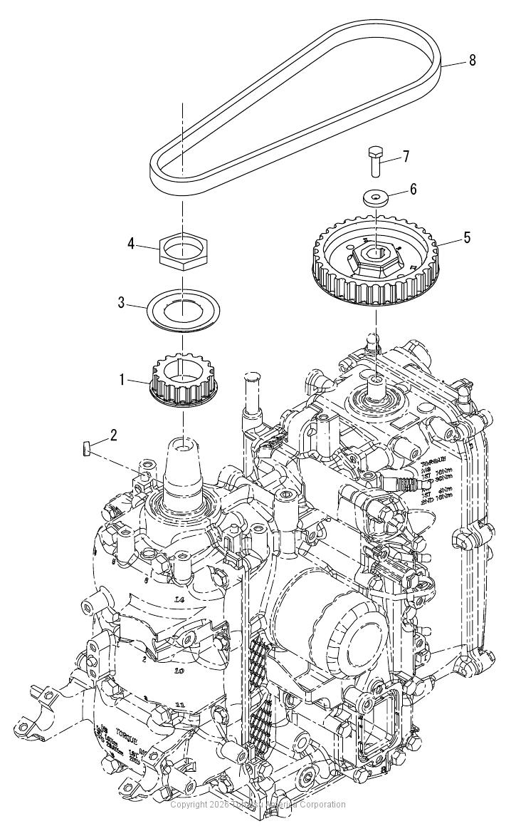 MFS25D PULLEY & TIMING BELT