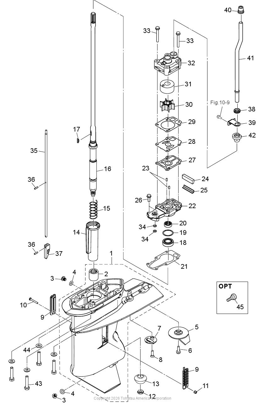 MFS25D GEAR CASE (DRIVE SHAFT)