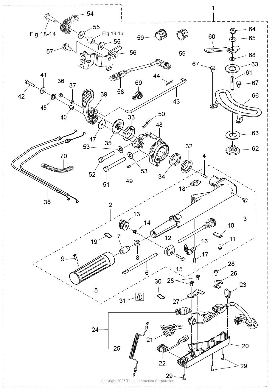MFS25D BASIC TILLER HANDLE