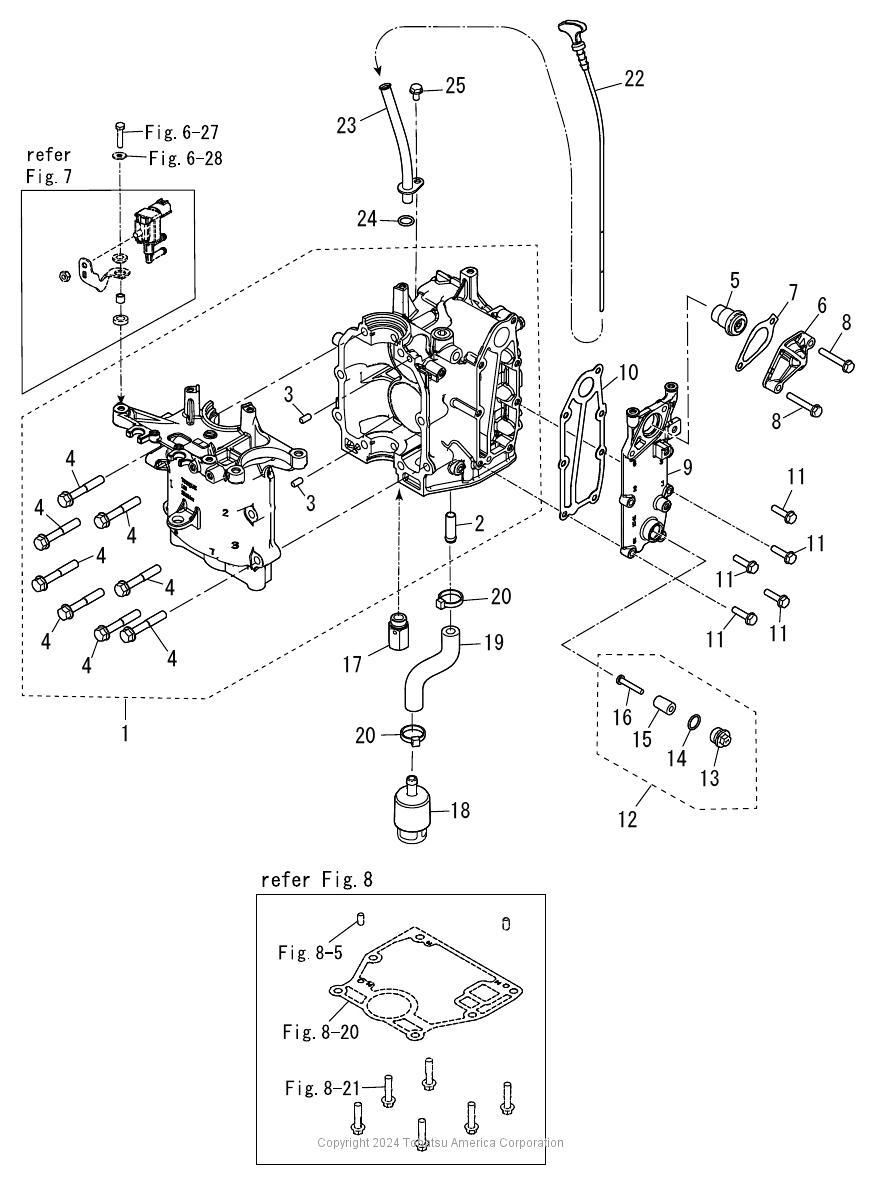 MFS9.8C CYLINDER & CRANK CASE