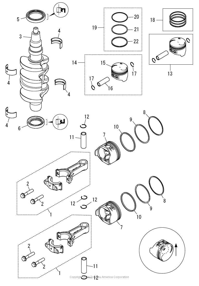 MFS8C PISTON & CRANK SHAFT