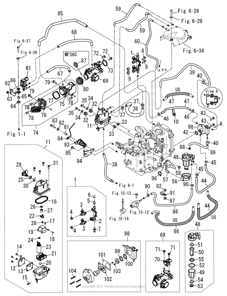 MFS9.8C INTAKE MANIFOLD & FUEL PUMP