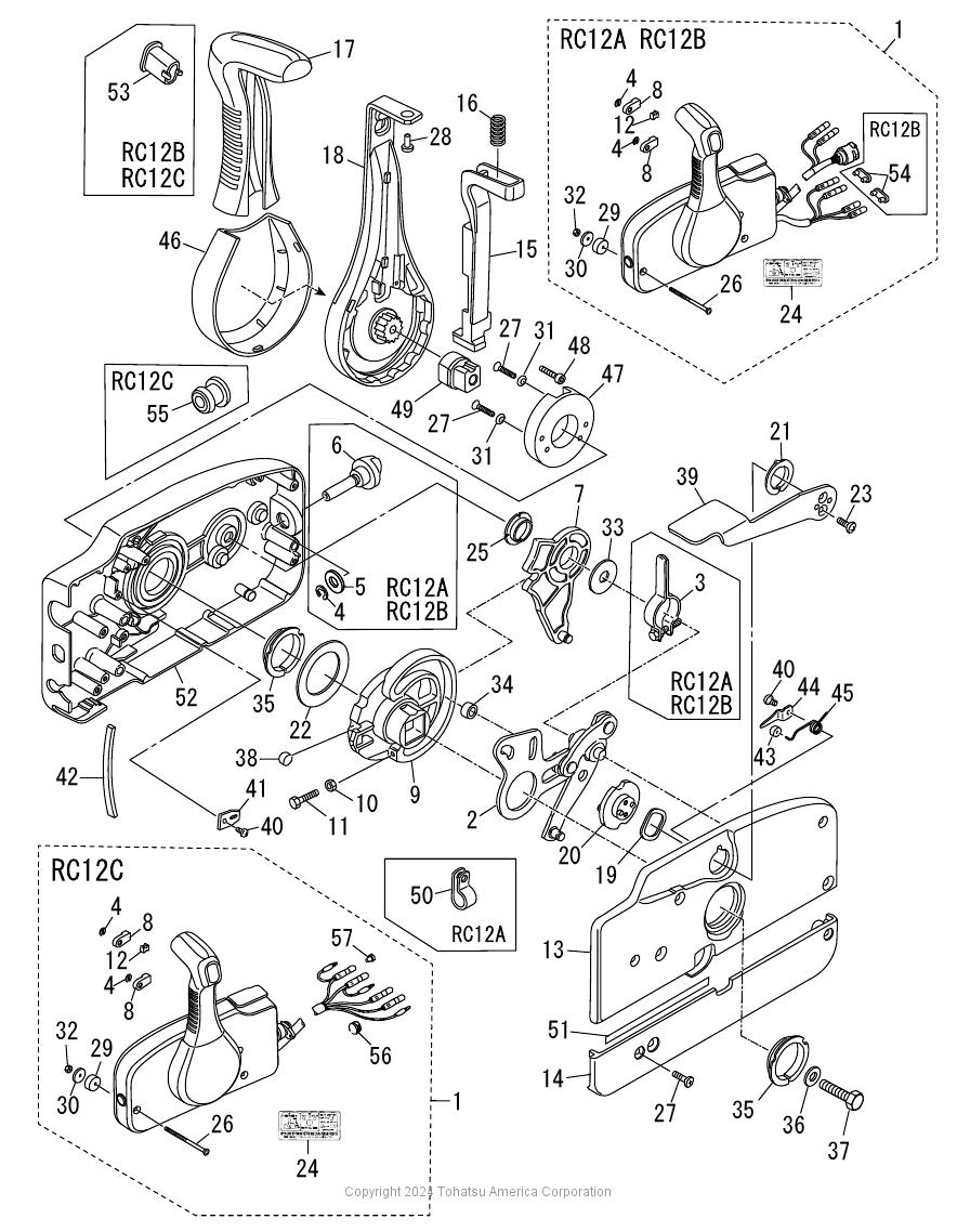 MFS8C COMPONENT PARTS OF REMOTE CONTROL