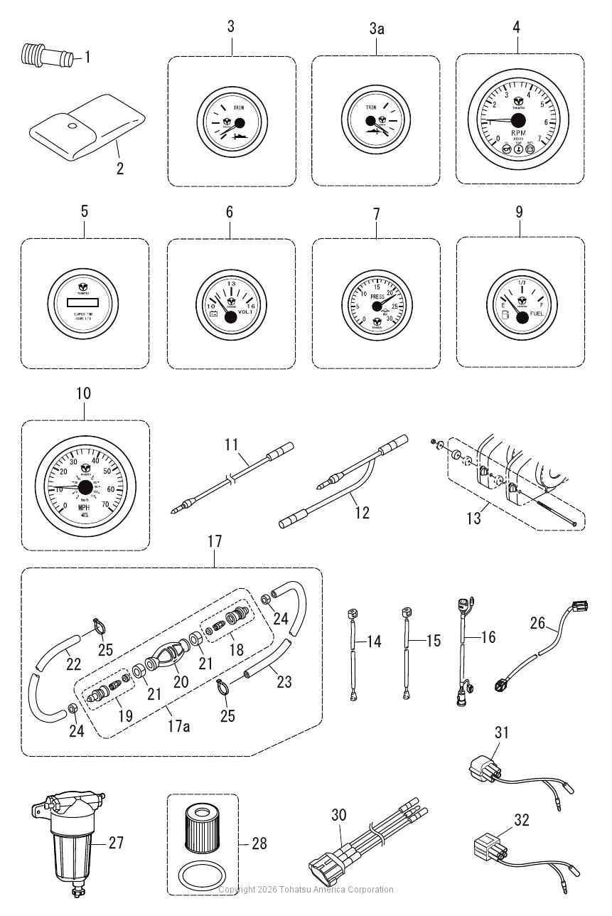 MFS150A OPTIONAL PARTS & ACCESSORIES