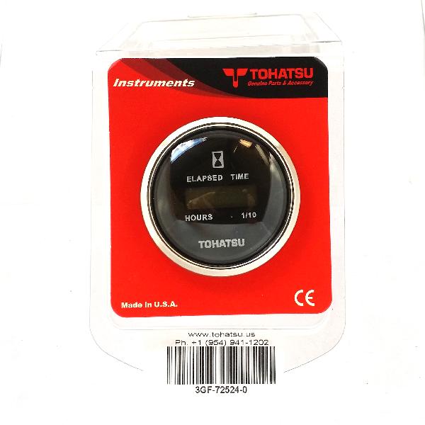 3GF725240M Hourmeter - Digital 2in - Black (FMH0214)